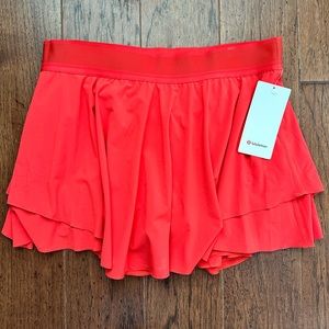 lululemon red skort